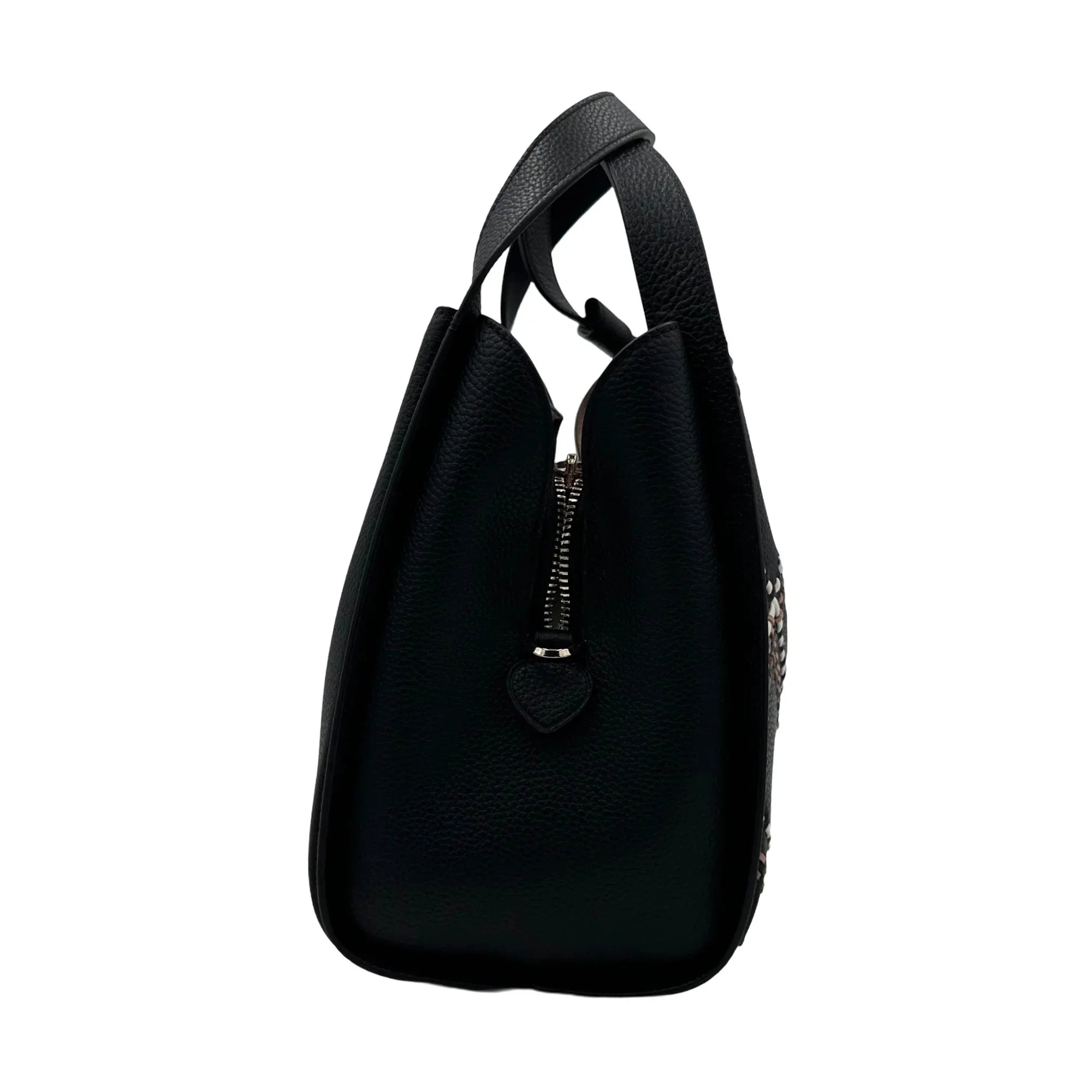 Kate Spade Knott Plaid Stitched Medium Crossbody Tote - Black