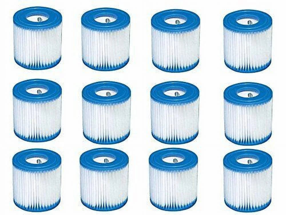Intex Pool Cartridge Filter 29007E Filter H for New 2015 Pools - Pack of Twelve