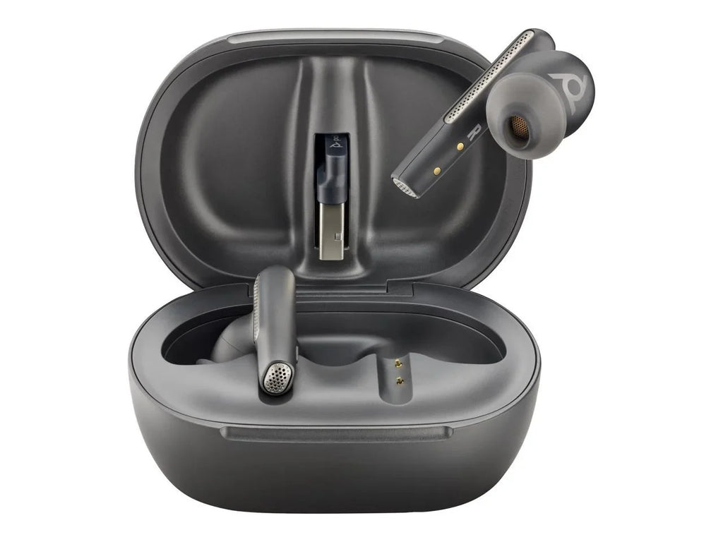 Poly Voyager 4245 Office Headset - Mono - Wireless - Bluetooth - 328 ft - 20 Hz - 20 kHz - On-ear - Monaural - Supra-aural - Noise Cancelling Microphone