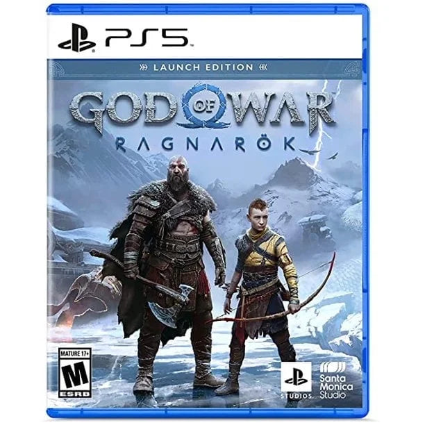 2023 Newest PlayStation_PS5 Gaming Console Disc Version Bundle with Marvel's Spider-Man: Miles Morales / God of War Ragnarök/ Silicone Controller Wrap Skin
