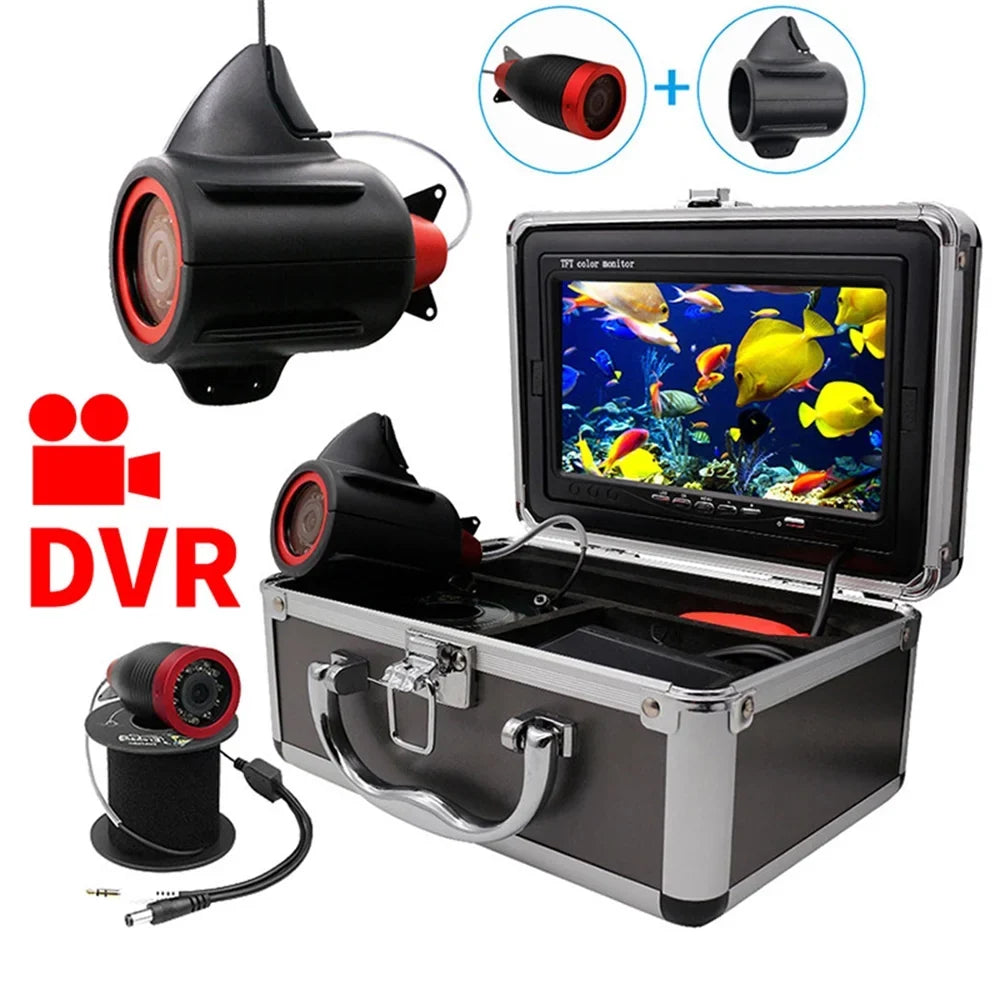 Erchang 7 Inch DVR Underwater Fishing Camera Portable Video Fish Finder for Lake Sea Fishing, Compact and Lightweight, Convenient for Traveling Anglers