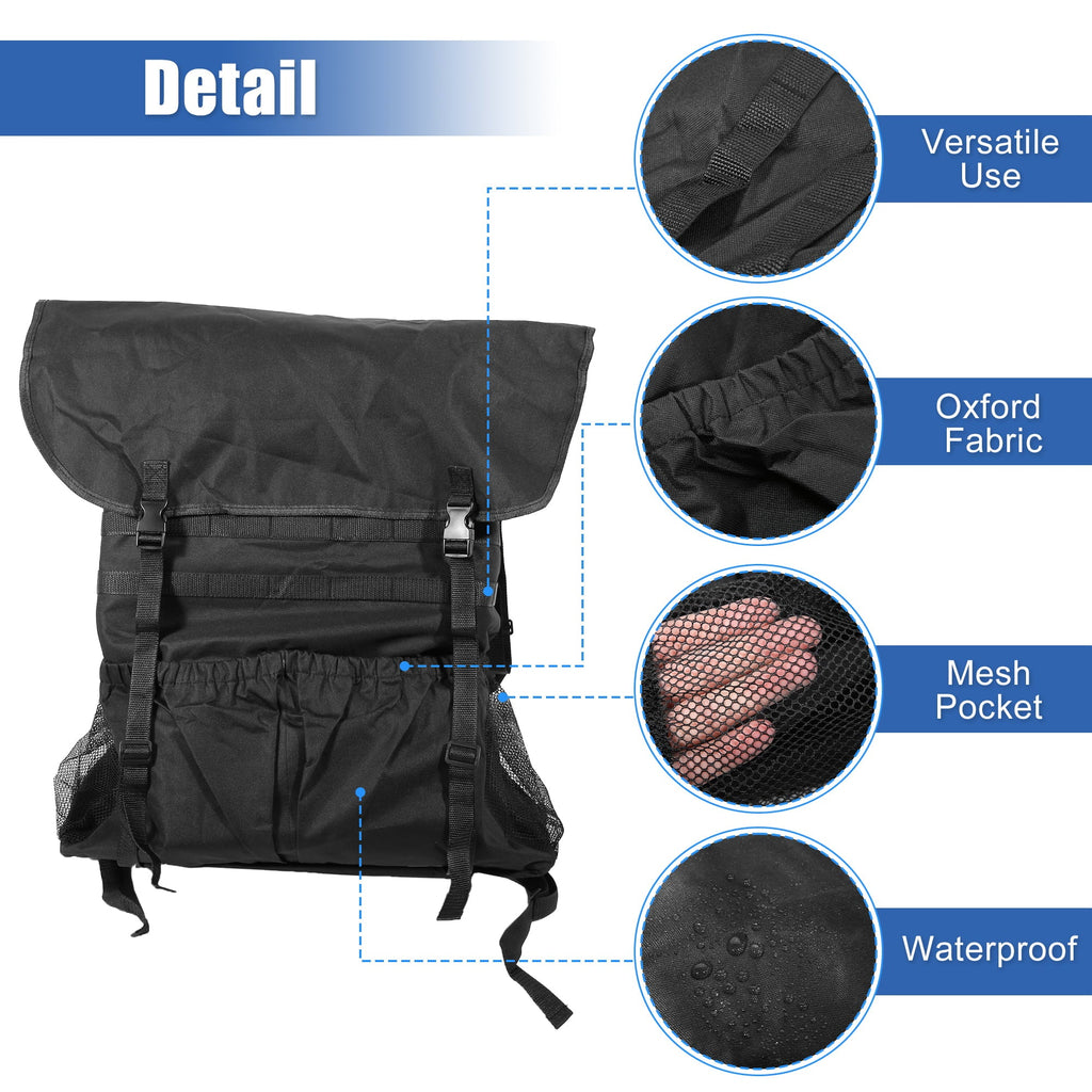 Unique Bargains Spare Tire Trash Bag Outdoors Storage Bag for Wrangler JK JKU JL JLU 2/4 Doors 07-20 Camping Organizer