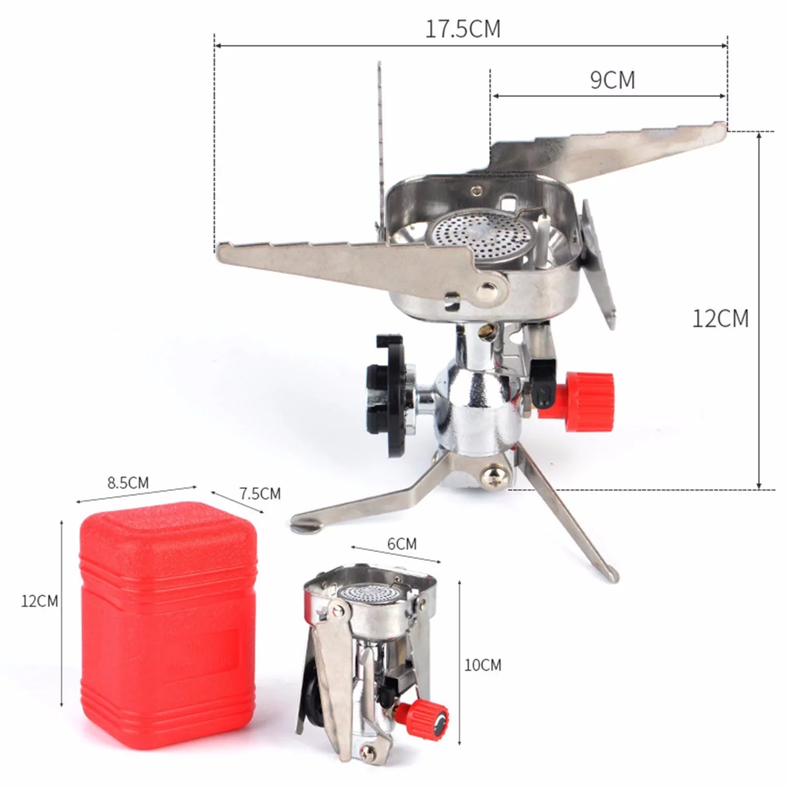 Clearance On Sale 4000w Foldable Outdoor Camping Stove Mini Picnic Camp Gas Burner Cooking Tool