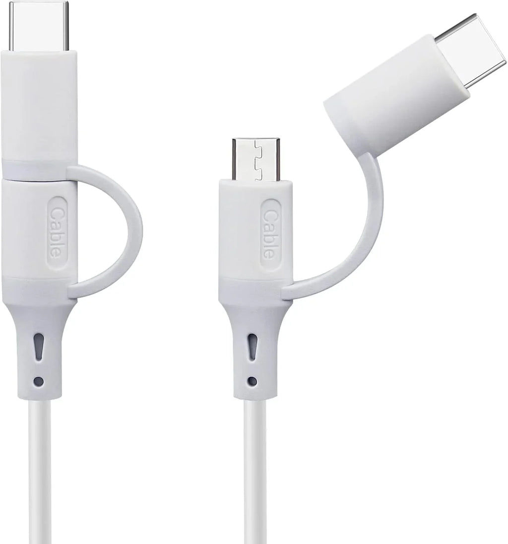 Smays Replacement Power Cord for Alexa - 6ft Micro USB Cable Support Charger and Data Transfer (2-Pack)