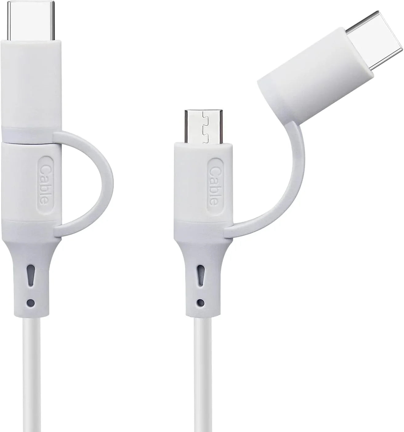 Smays Replacement Power Cord for Alexa - 6ft Micro USB Cable Support Charger and Data Transfer (2-Pack)