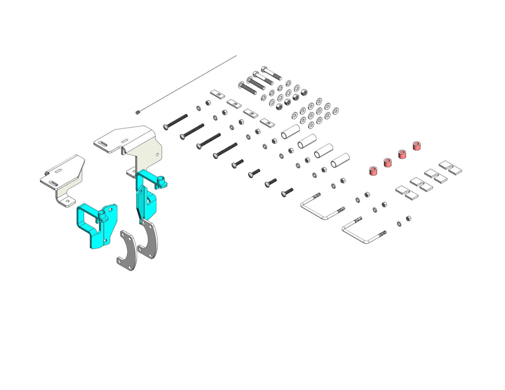 Husky Towing 31566 Clamp-On Fifth Wheel Hitch Mount Kit